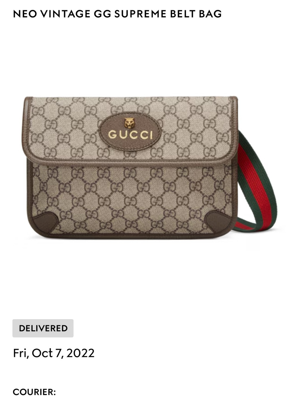 Gucci Neo Vintage GG Supreme Belt Bag - Picture 6 of 10